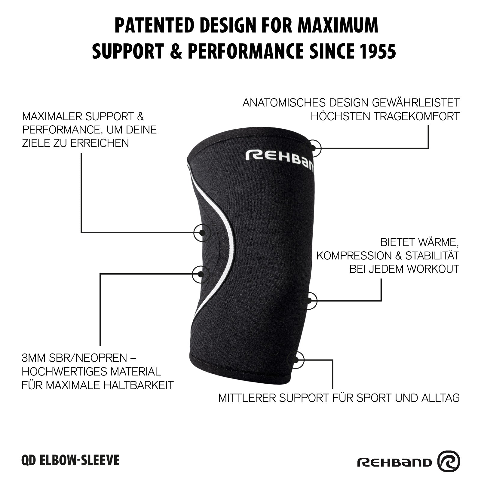 Ellenbogenbandage | QD Elbow Sleeve