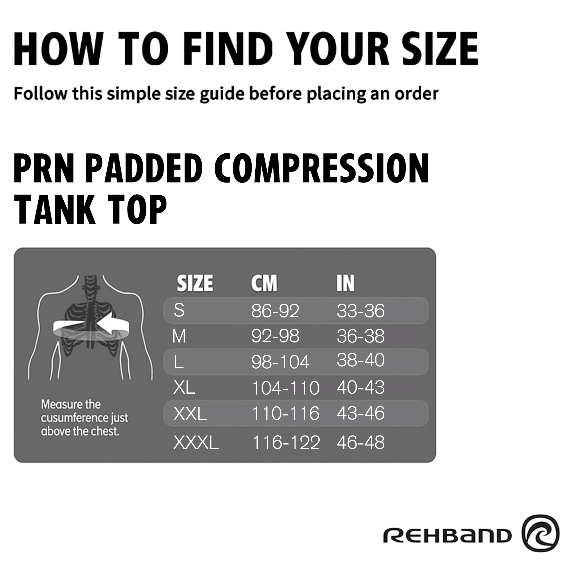 Gepolstertes Kompressions-Tanktop | PRN Padded Compression Tank Top